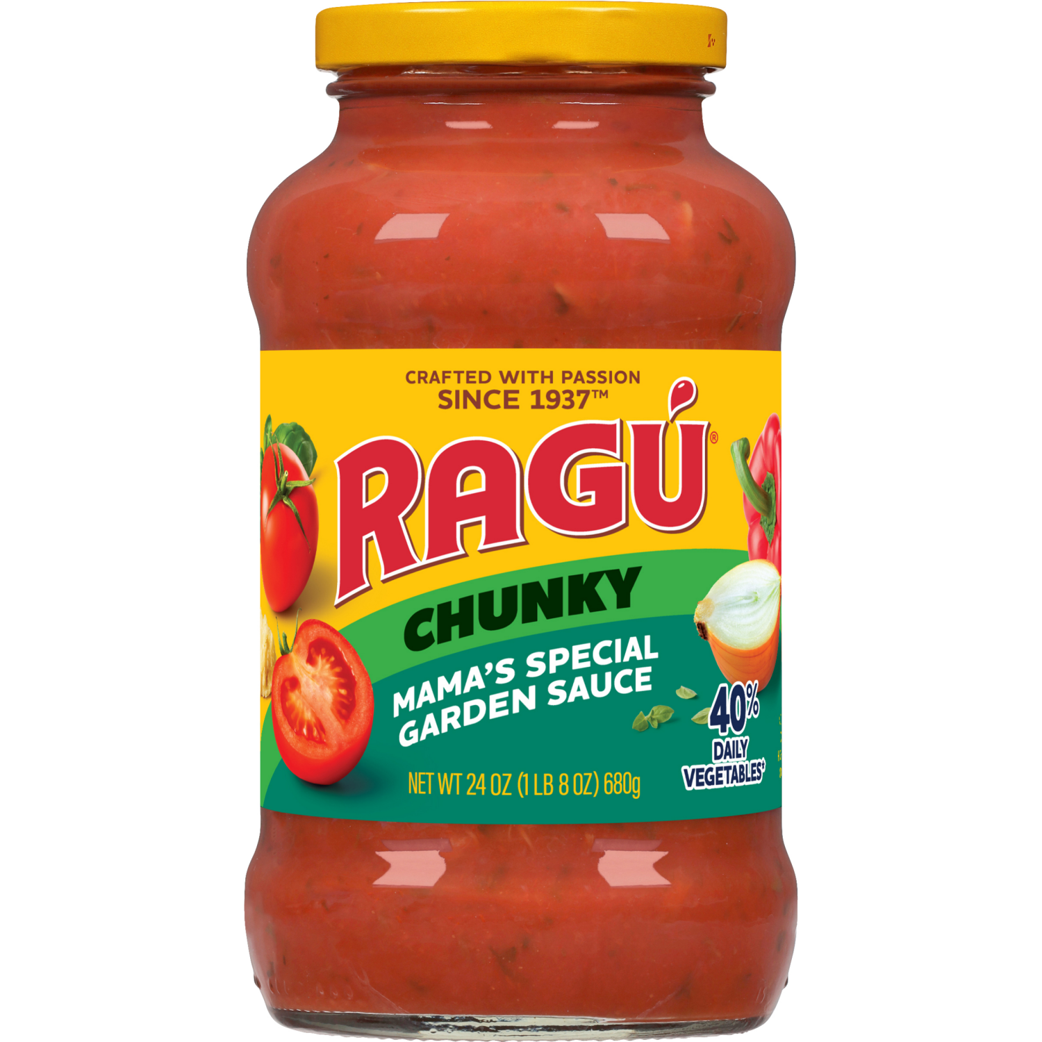 slide 1 of 8, Ragu Chunky Mama's Special Garden Sauce 24 oz, 24 oz