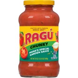Ragu Chunky Mama's Special Garden Sauce 24 oz