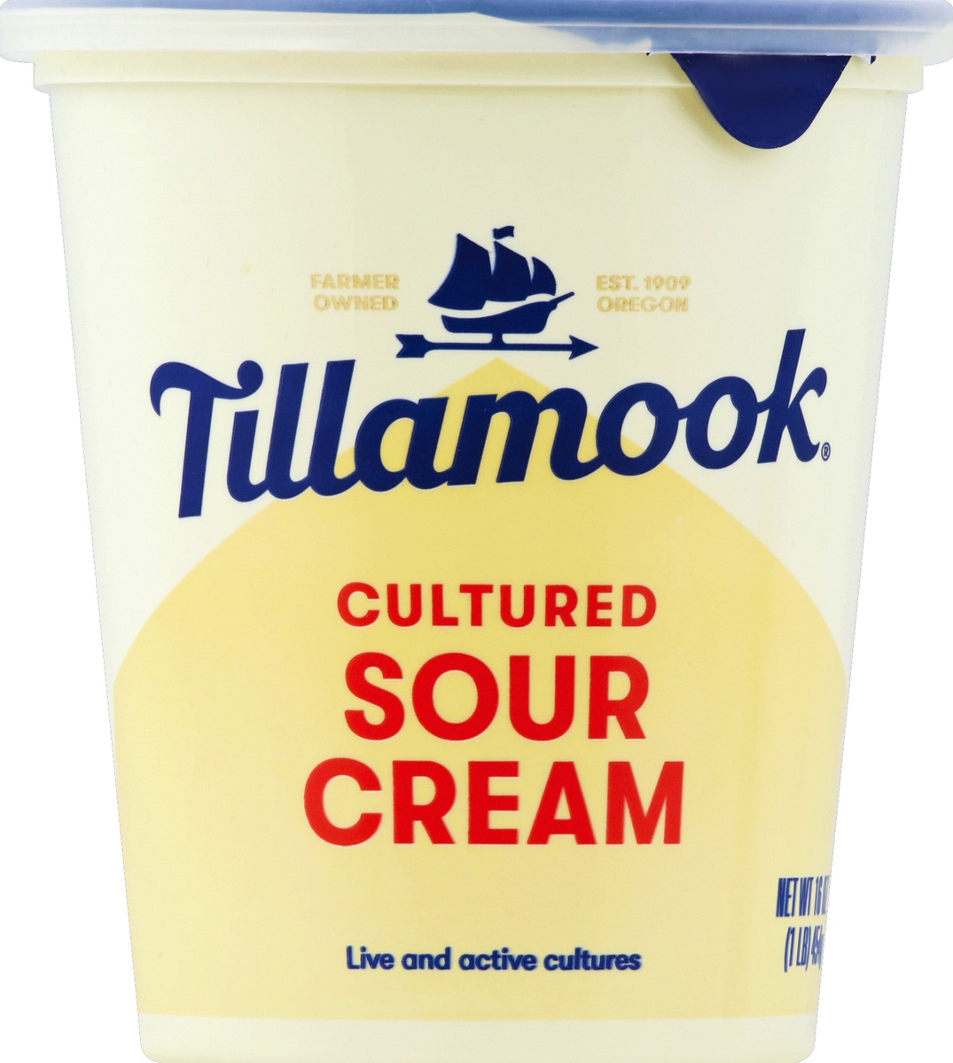slide 4 of 7, Tillamook Premium Sour Cream, 16 oz