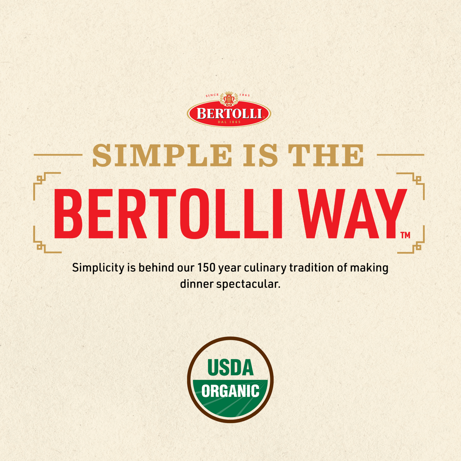 slide 2 of 5, Bertolli Organic Marinara Sauce 24 oz, 24 oz