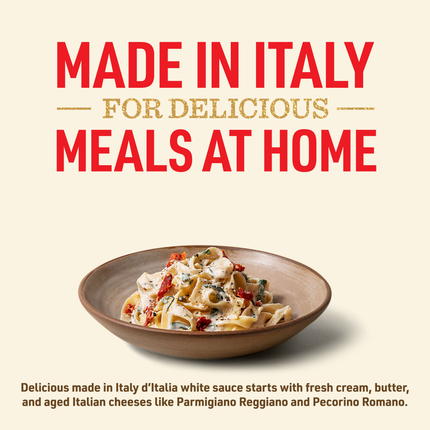 slide 5 of 5, Bertolli d'Italia Four Cheese Alfredo Sauce, 16.9 oz