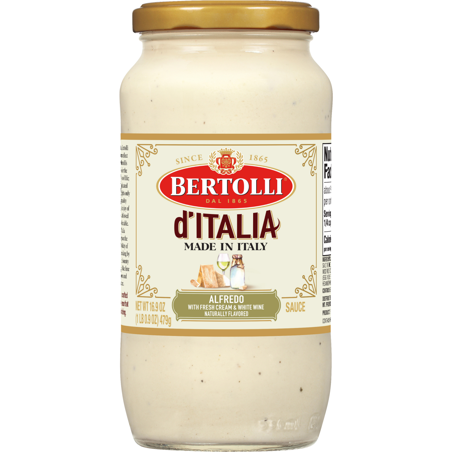 slide 1 of 5, Bertolli Alfredo Sauce 16.9 fl oz, 16.9 fl oz