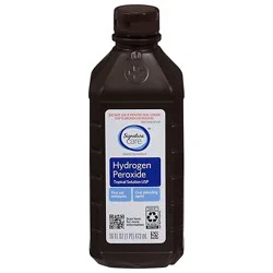 Signature Select/care Hydrogen Peroxide Topical Solution Usp First Aid Antiseptic - 16 Fl. Oz.
