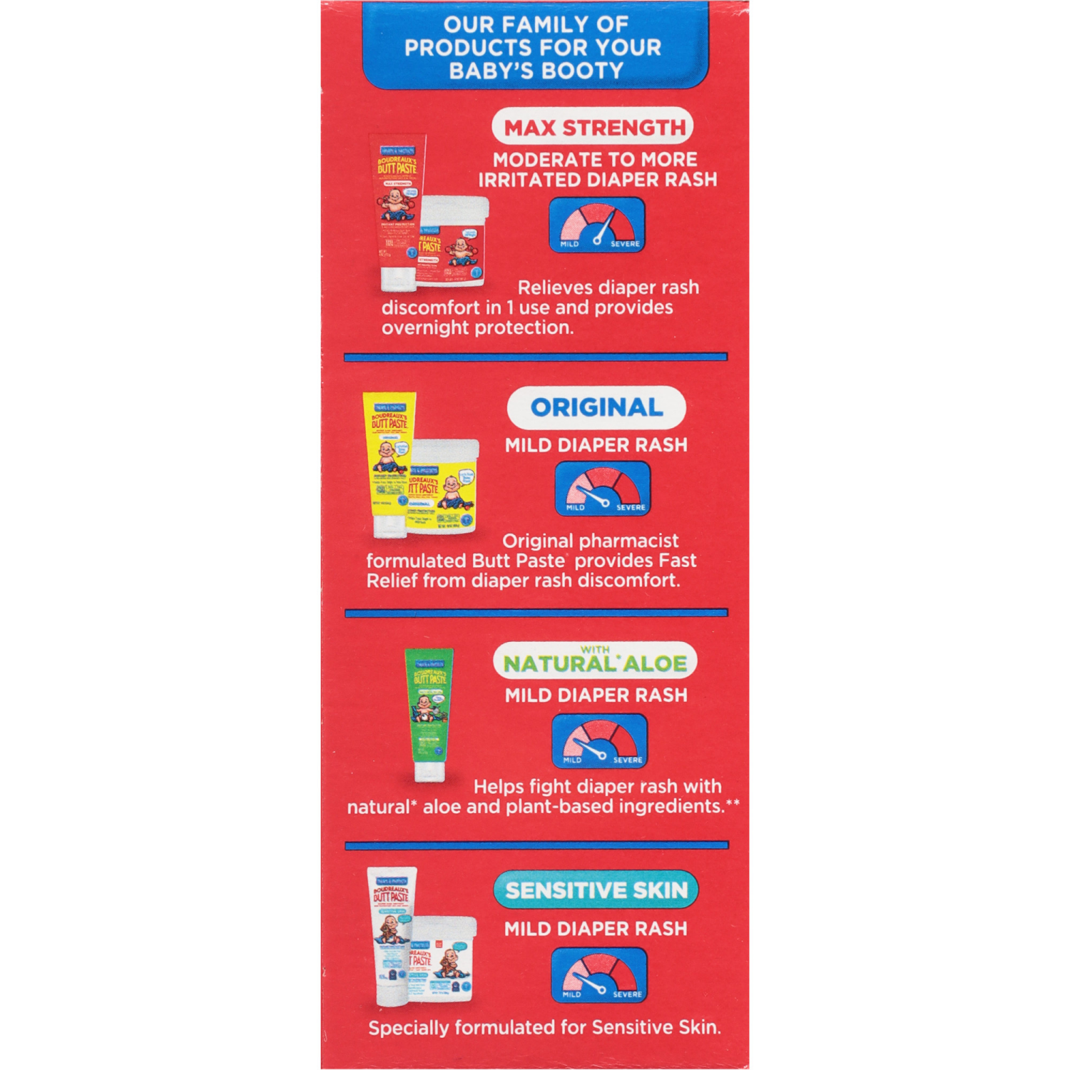 slide 2 of 5, Boudreaux's Butt Paste Maximum Strength, Baby Diaper Rash Cream, Ointment, 2 oz, 2 oz