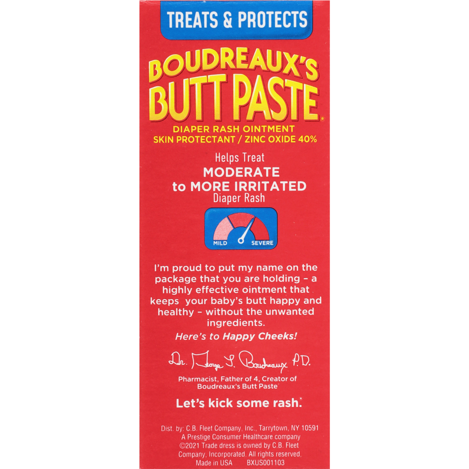 slide 3 of 5, Boudreaux's Butt Paste Maximum Strength, Baby Diaper Rash Cream, Ointment, 2 oz, 2 oz