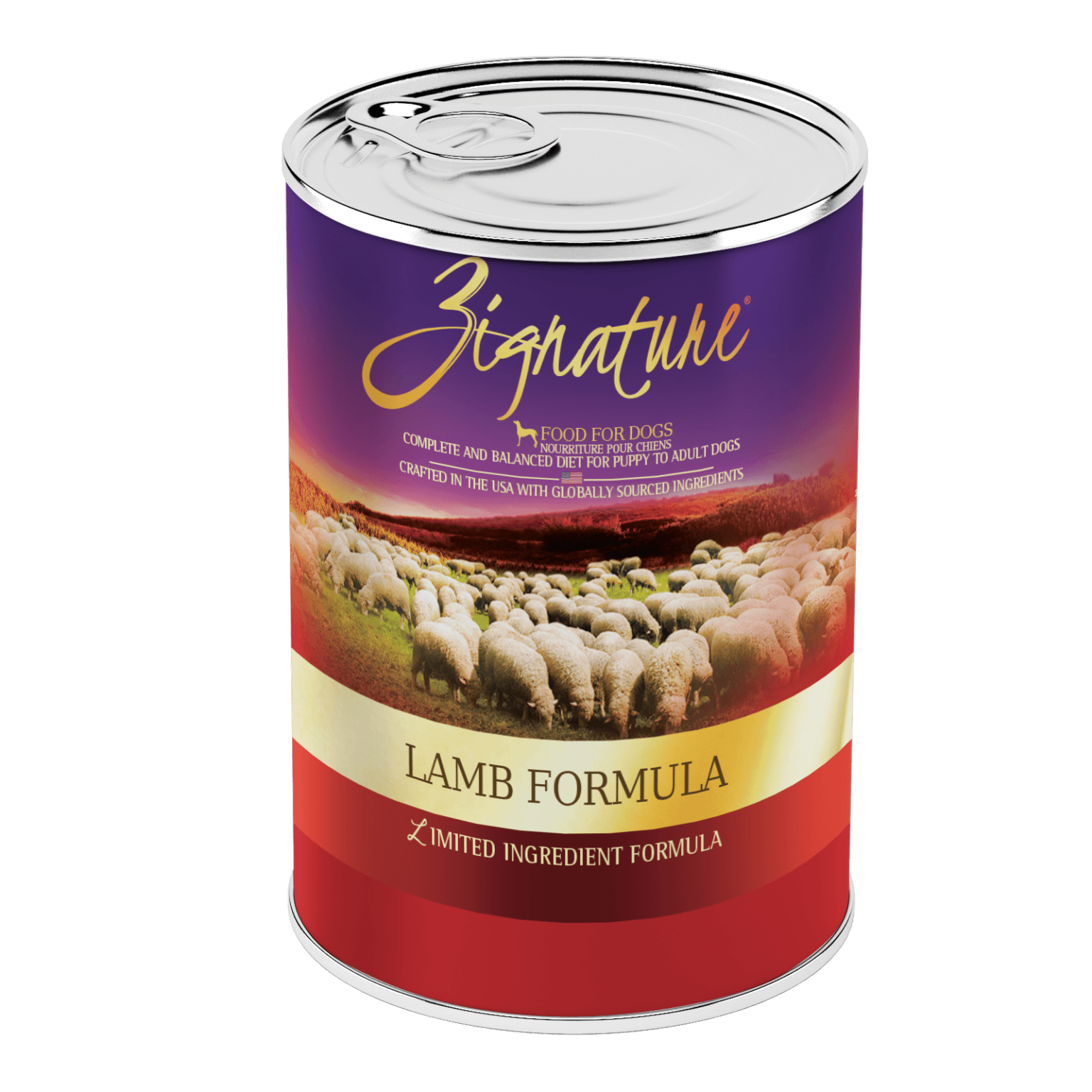 slide 1 of 1, Zignature Dog Food Lamb Dog Formula, 13 oz