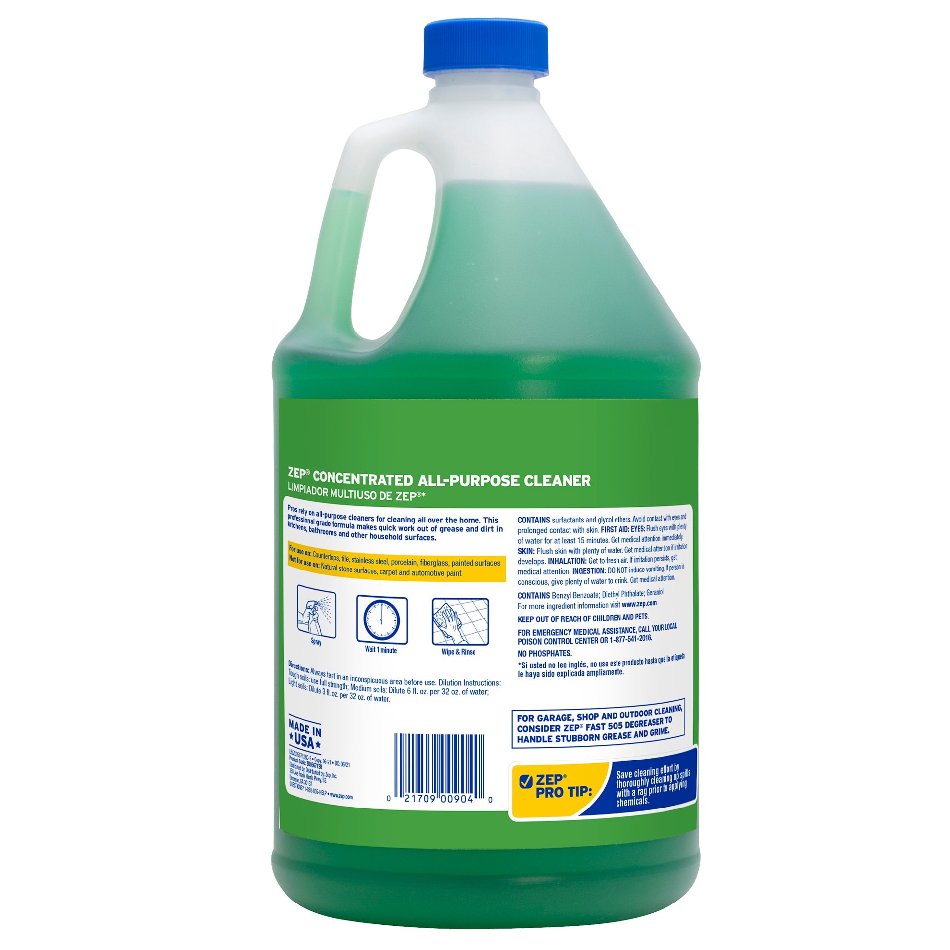 slide 2 of 6, Zep Concentrated 128 -fl oz Liquid All-Purpose Cleaner, 1 ct