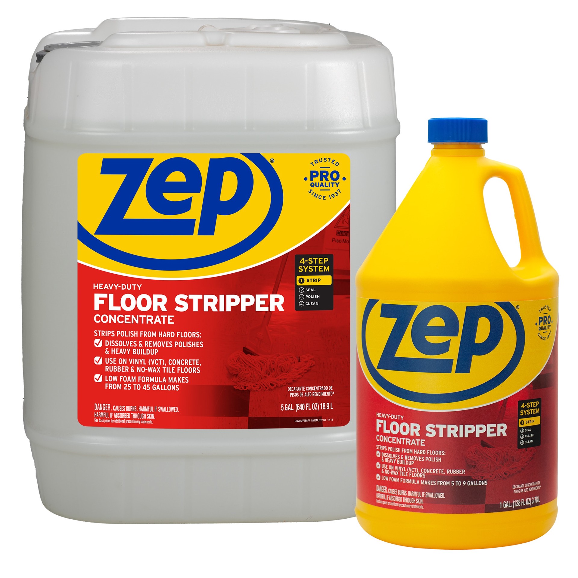 slide 3 of 5, Zep Heavy-Duty Floor Stripper Concentrate Liquid Floor Cleaner -Gallon, 1 ct