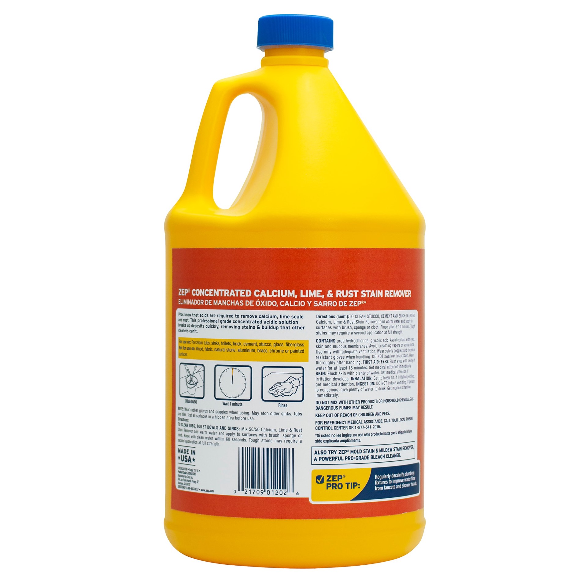 slide 3 of 6, Zep Calcium, Lime and Rust Stain 128-fl oz Rust Remover, 1 ct