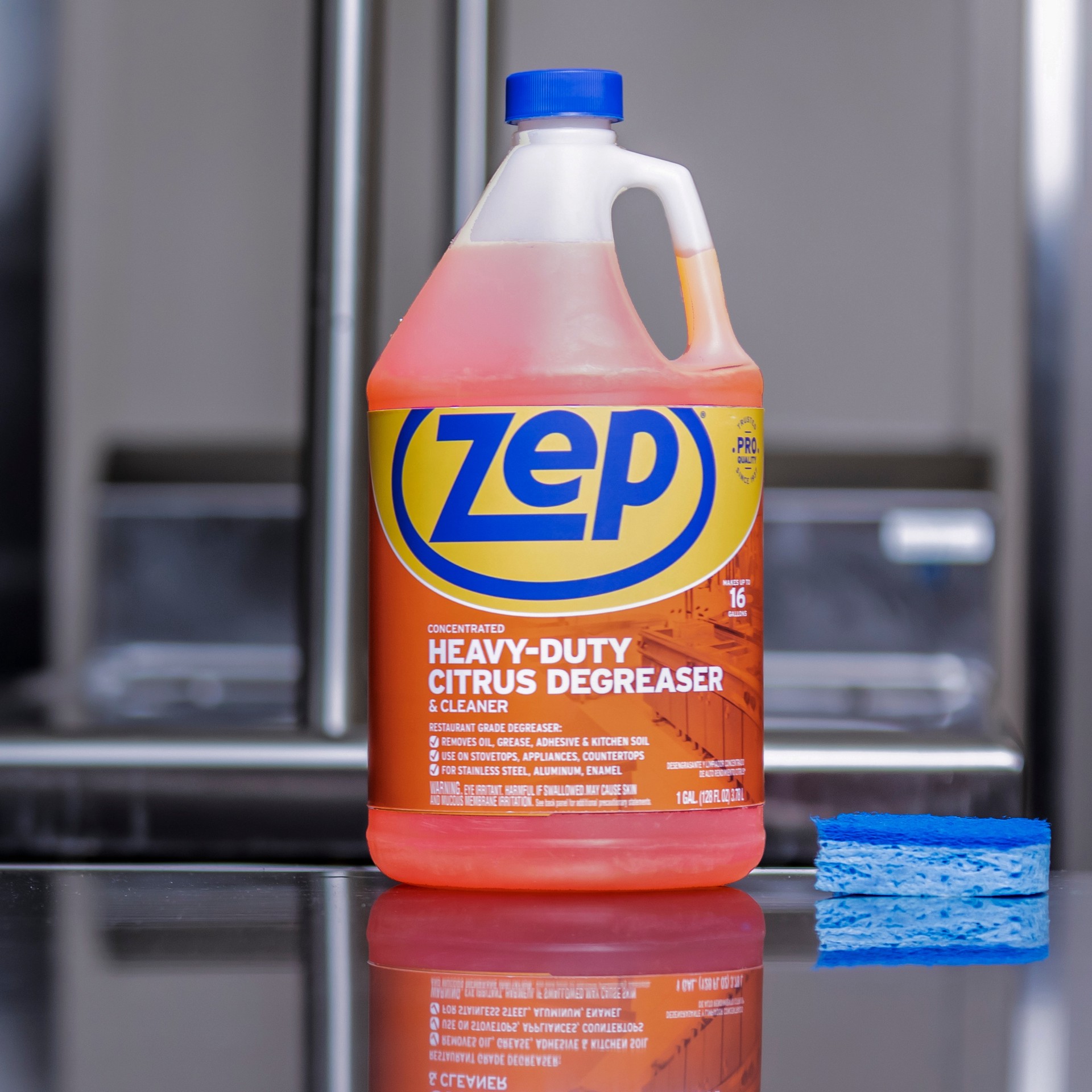 slide 4 of 6, Zep Concentrated Heavy-Duty Citrus 128 -fl oz Degreaser, 1 ct