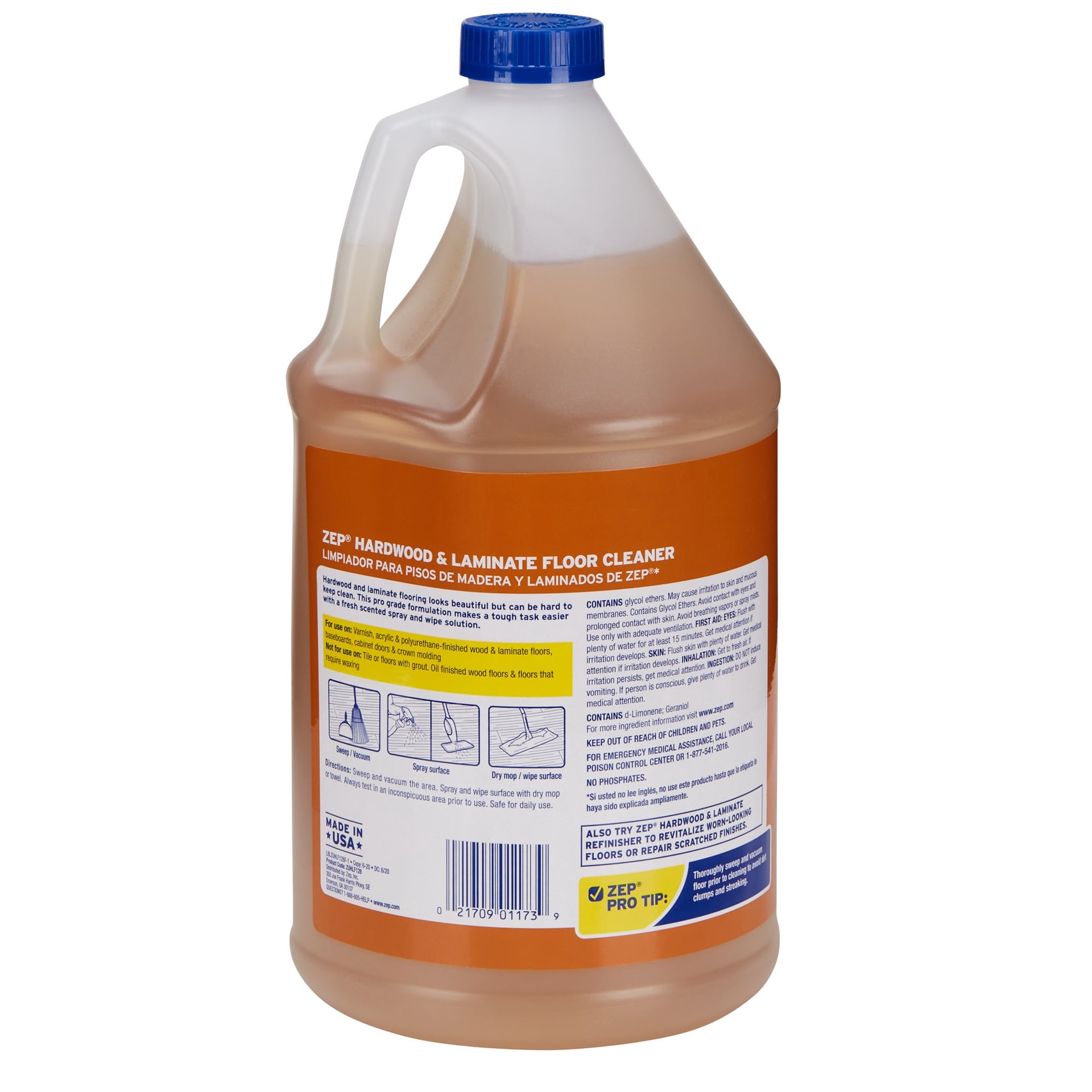 slide 2 of 6, Zep Hardwood and Laminate Floor Cleaner. Liquid Floor Cleaner 128 -fl oz, 1 ct