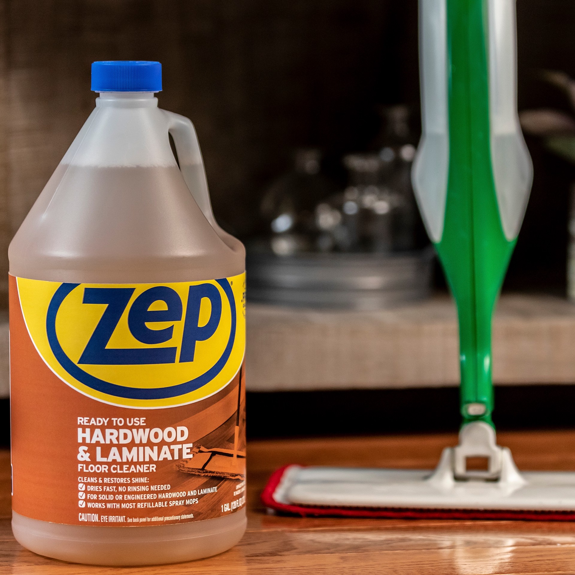 slide 5 of 6, Zep Hardwood and Laminate Floor Cleaner. Liquid Floor Cleaner 128 -fl oz, 1 ct