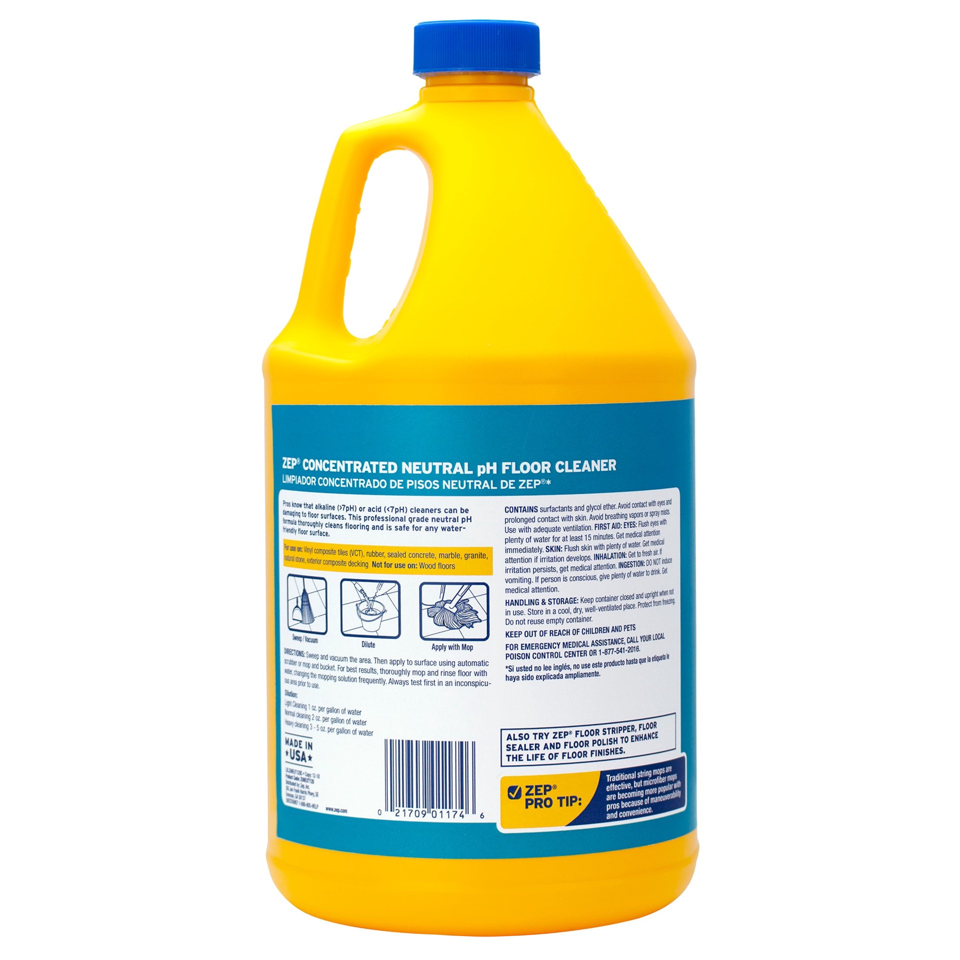 slide 2 of 5, Zep Neutral Ph Floor Cleaner Liquid Floor Cleaner 128 -fl oz, 1 ct
