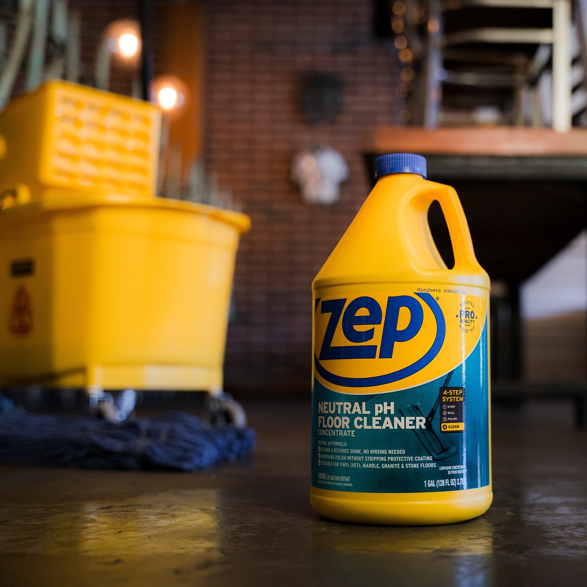 slide 3 of 5, Zep Neutral Ph Floor Cleaner Liquid Floor Cleaner 128 -fl oz, 1 ct