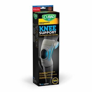 slide 1 of 4, Curad Performance Series Knee Support Universal Size 1 ea, 1 ct