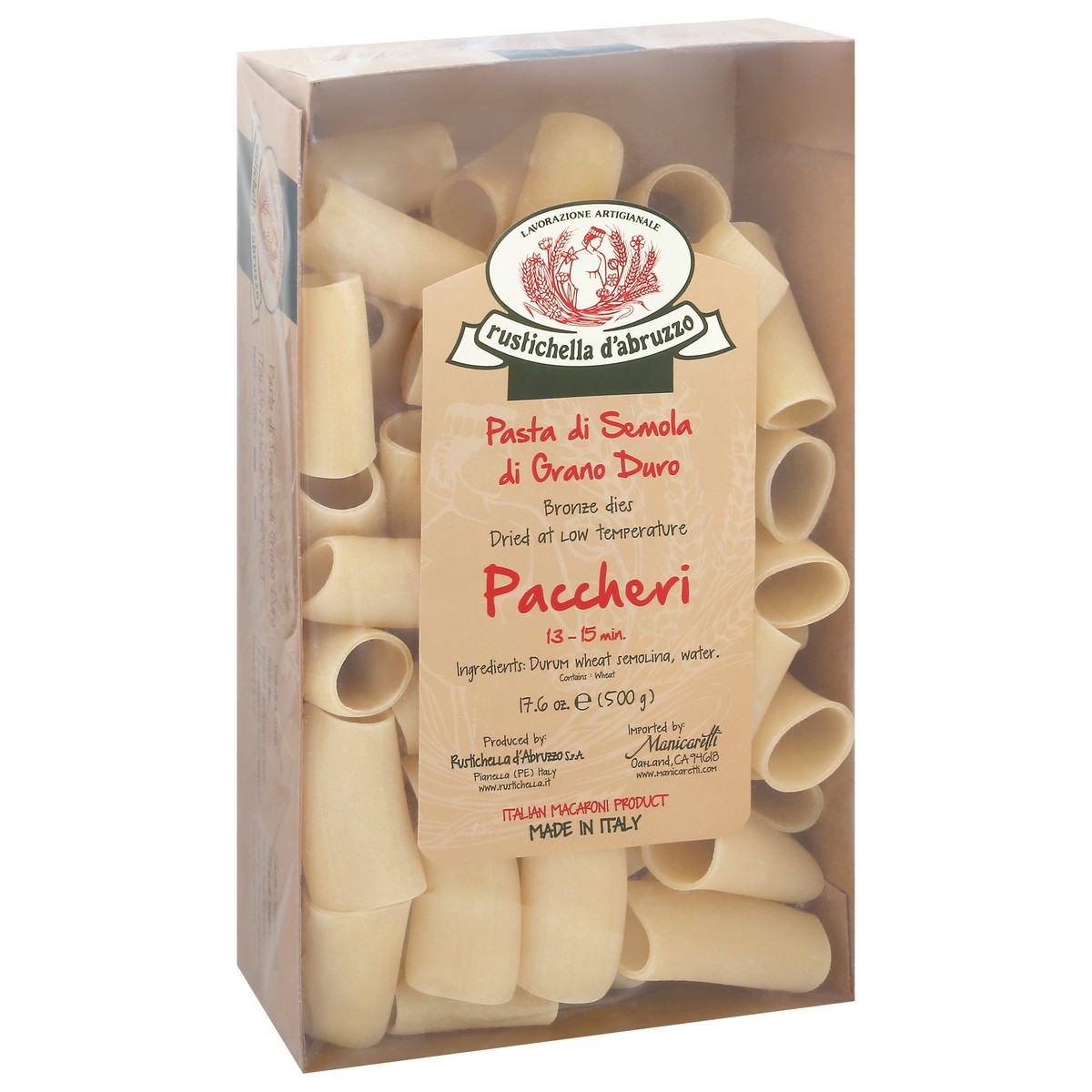 slide 2 of 9, Rustichella d'Abruzzo Paccheri 17.6 oz Bag, 17.6 oz