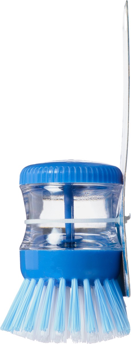 slide 2 of 12, Cleaning Solutions Soap Dispensing Dish Scrubber Mini 1 ea, 1 ct