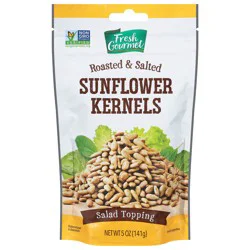 Fresh Gourmet 5 oz. Roasted Salted Sunflower Kernels, Bag