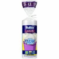 slide 1 of 1, Ruffies Flex Drawstring Tall Kitchen Garbage Bags, 20 ct; 13 gal