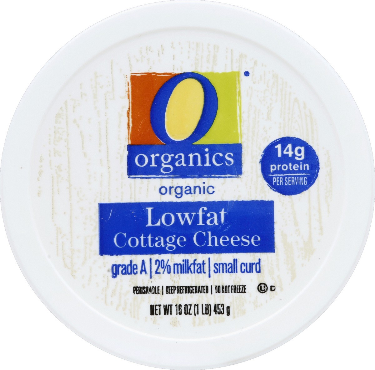 slide 3 of 3, O Organics Cottage Cheese, Organic, 2% Milkfat, Lowfat, 