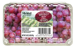 Market District Grapes, Red Seedless, Holiday