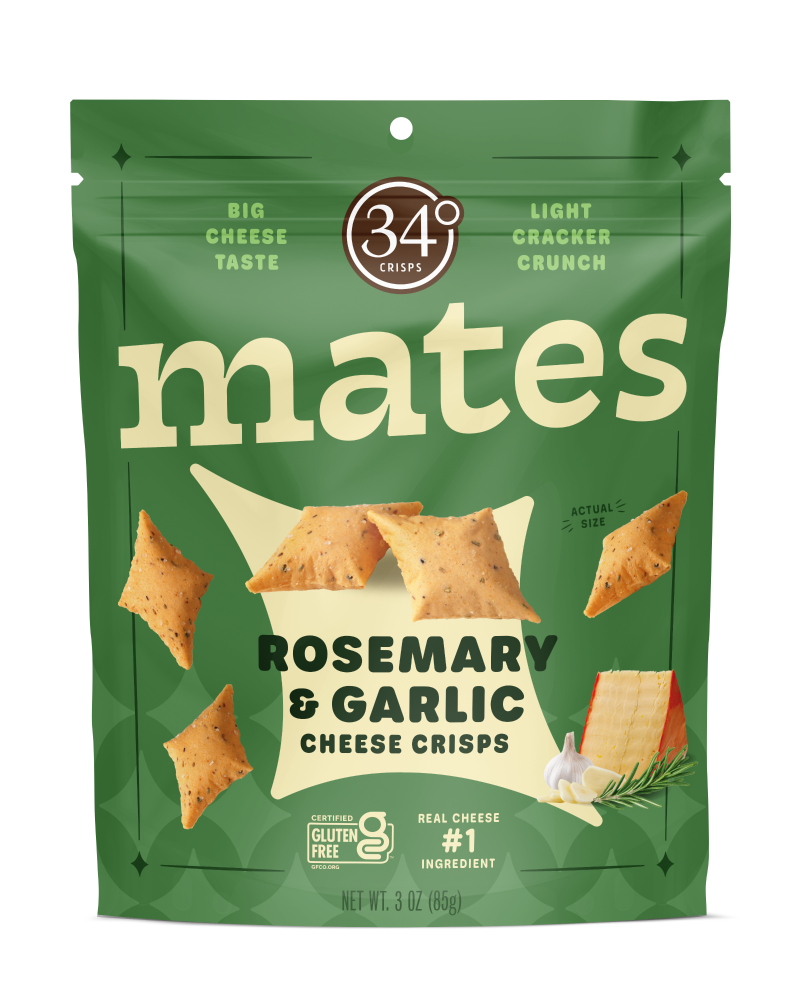 slide 1 of 2, 34 Degrees Mates Rosemry & Garlic, 3 oz