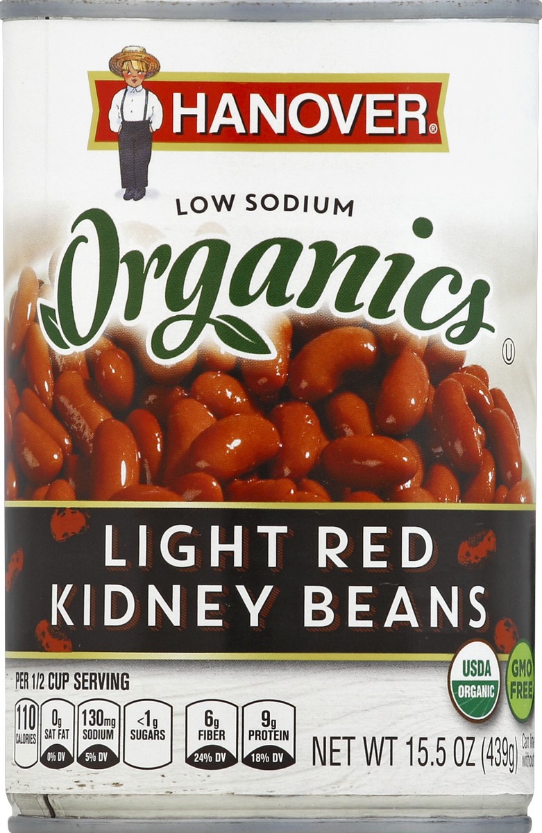 slide 2 of 2, Hanover Organics Light Kidney Beans, 15.5 oz