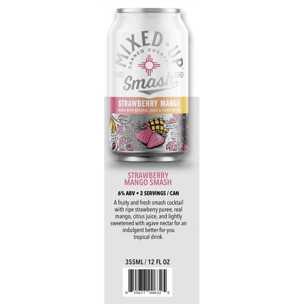 slide 1 of 1, Mixed-Up Cocktail Mixed-Up Strawberry Mango Smash, 4 ct; 12 oz