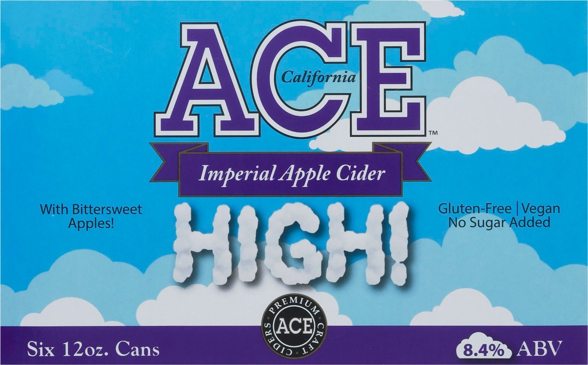 slide 7 of 9, Ace Ciders High Cider, 6 ct; 12 fl oz