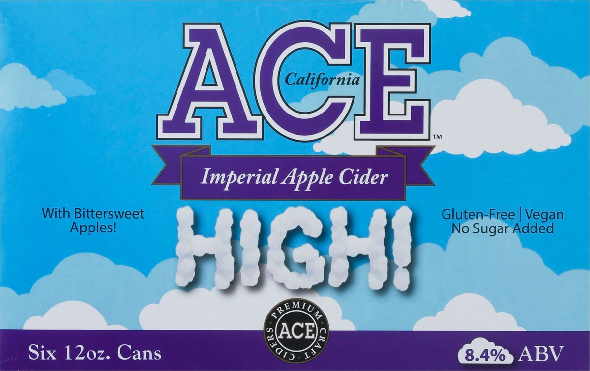 slide 3 of 9, Ace Ciders High Cider, 6 ct; 12 fl oz