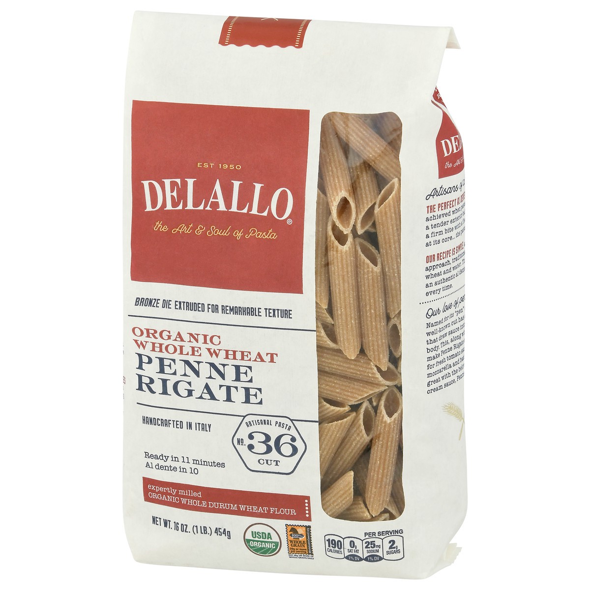 slide 10 of 11, DeLallo Organic Penne Rigate, 16 oz