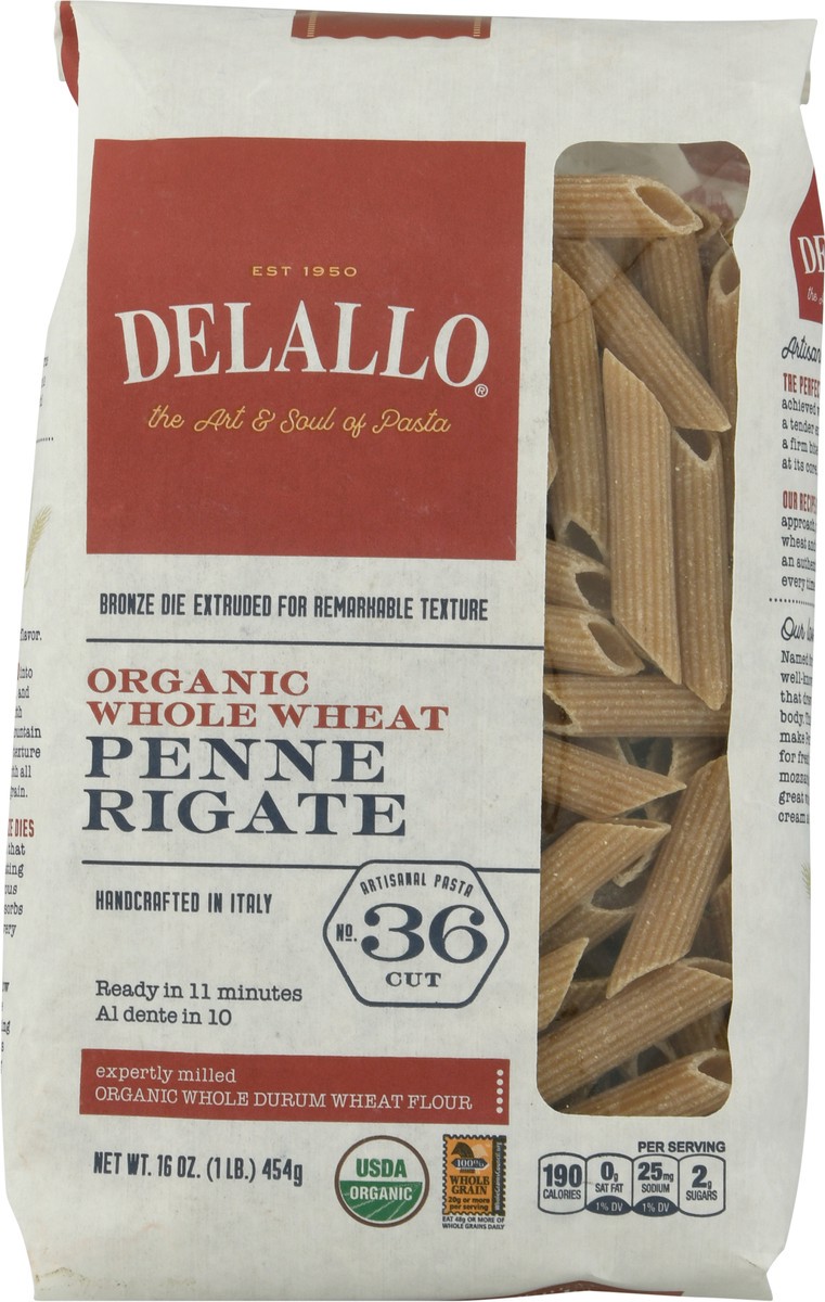 slide 6 of 11, DeLallo Organic Penne Rigate, 16 oz