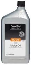 Essential Everyday Motor Oil, SAE HD-30, 1 Quart