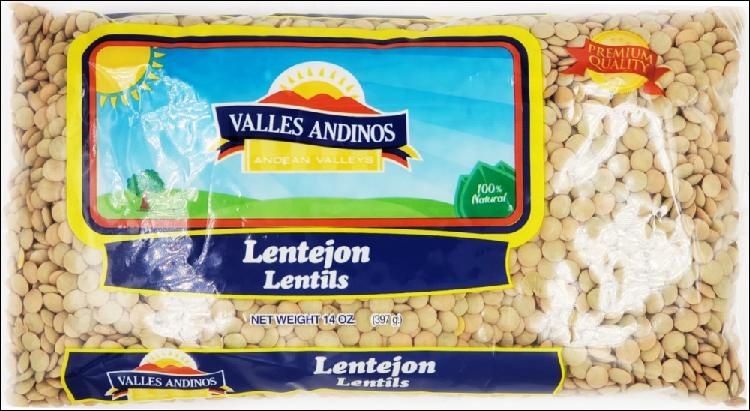 slide 1 of 1, Valles Andinos Va Lentils, 14 oz