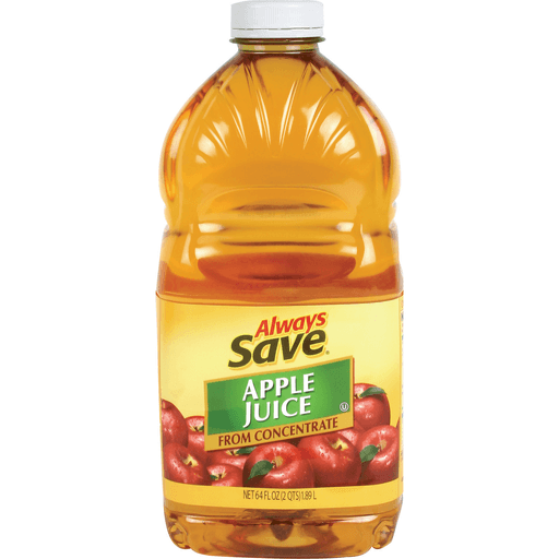 slide 1 of 1, Always Save 100% Apple Juice - 64 oz, 64 oz