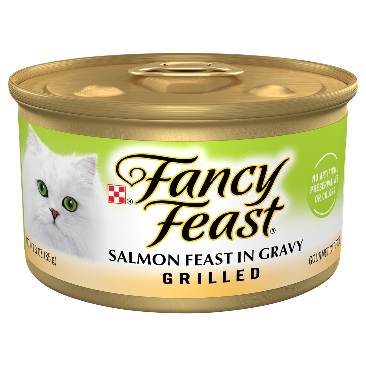 slide 10 of 13, Fancy Feast Purina Fancy Feast Grilled Gravy Wet Cat Food, Salmon Feast, 3 oz