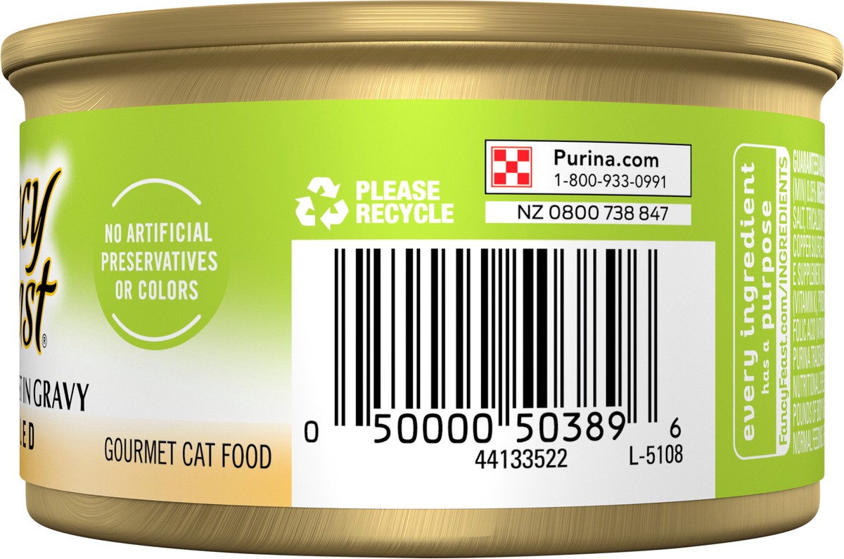 slide 3 of 13, Fancy Feast Purina Fancy Feast Grilled Gravy Wet Cat Food, Salmon Feast, 3 oz