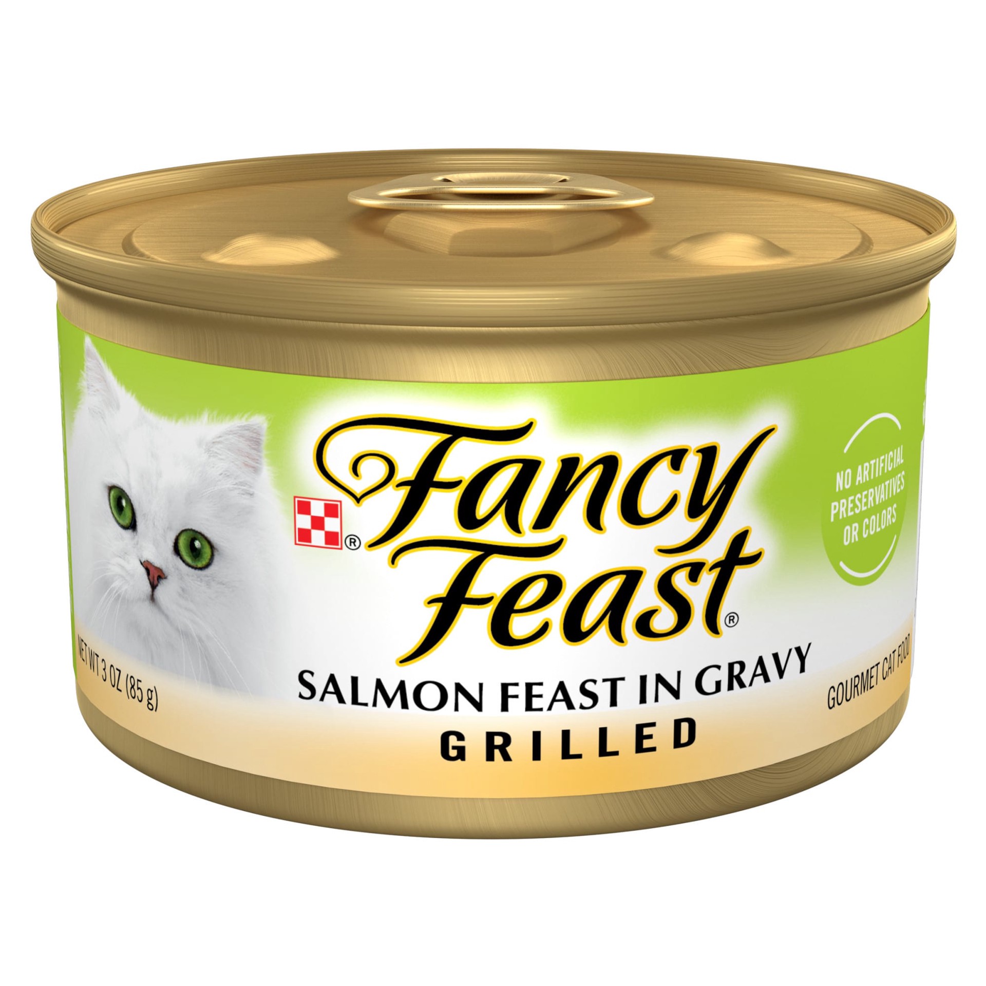 slide 1 of 13, Fancy Feast Purina Fancy Feast Grilled Gravy Wet Cat Food, Salmon Feast, 3 oz