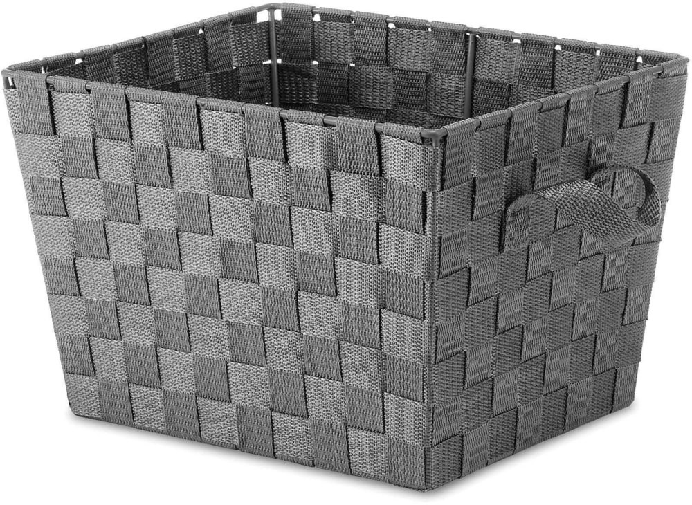 slide 1 of 1, Everyday Living Small Woven Strap Tote - Gray, 1 ct