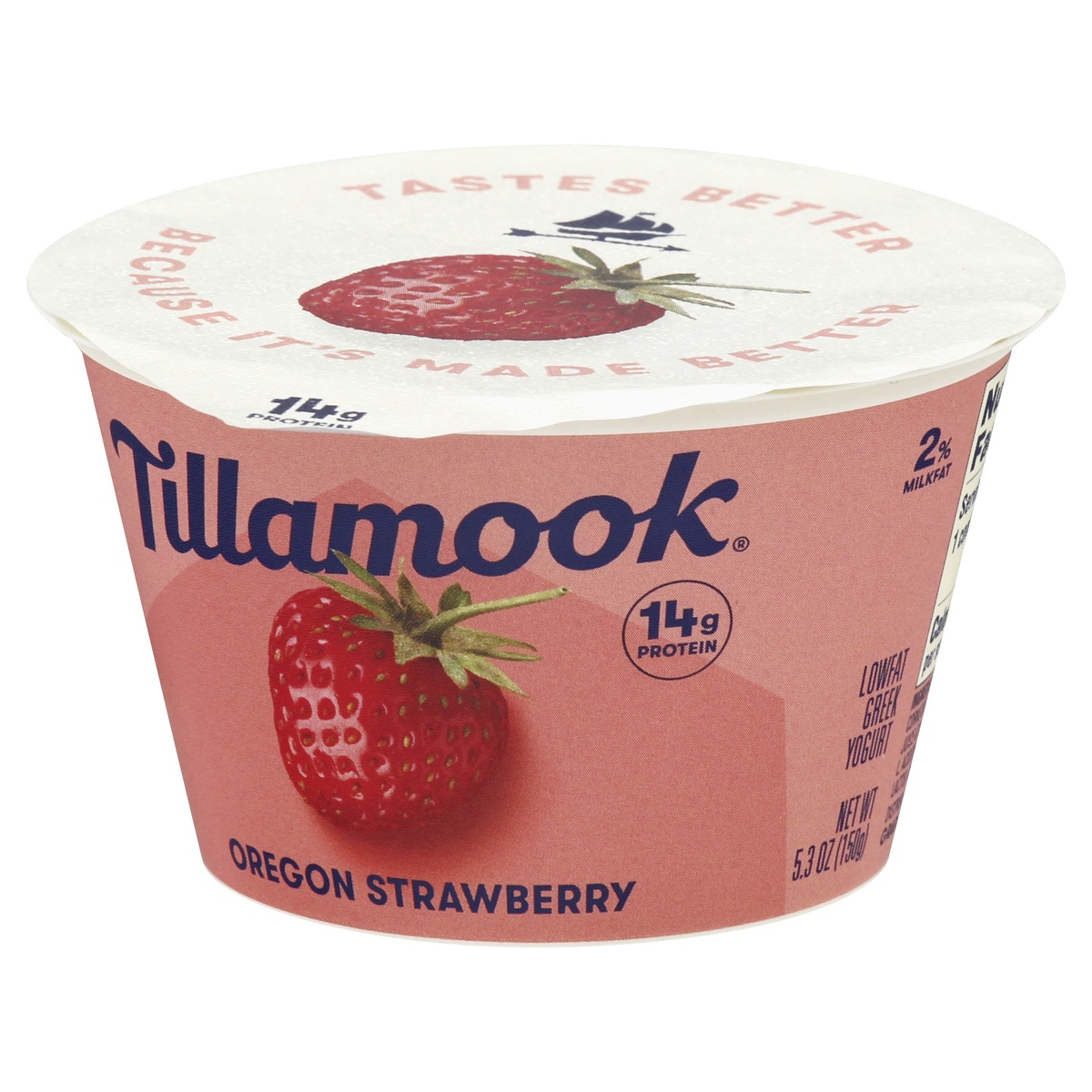 slide 3 of 9, Tillamook Farmstyle Greek Oregon Strawberry Yogurt, 