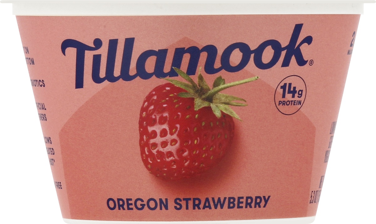 slide 6 of 9, Tillamook Farmstyle Greek Oregon Strawberry Yogurt, 