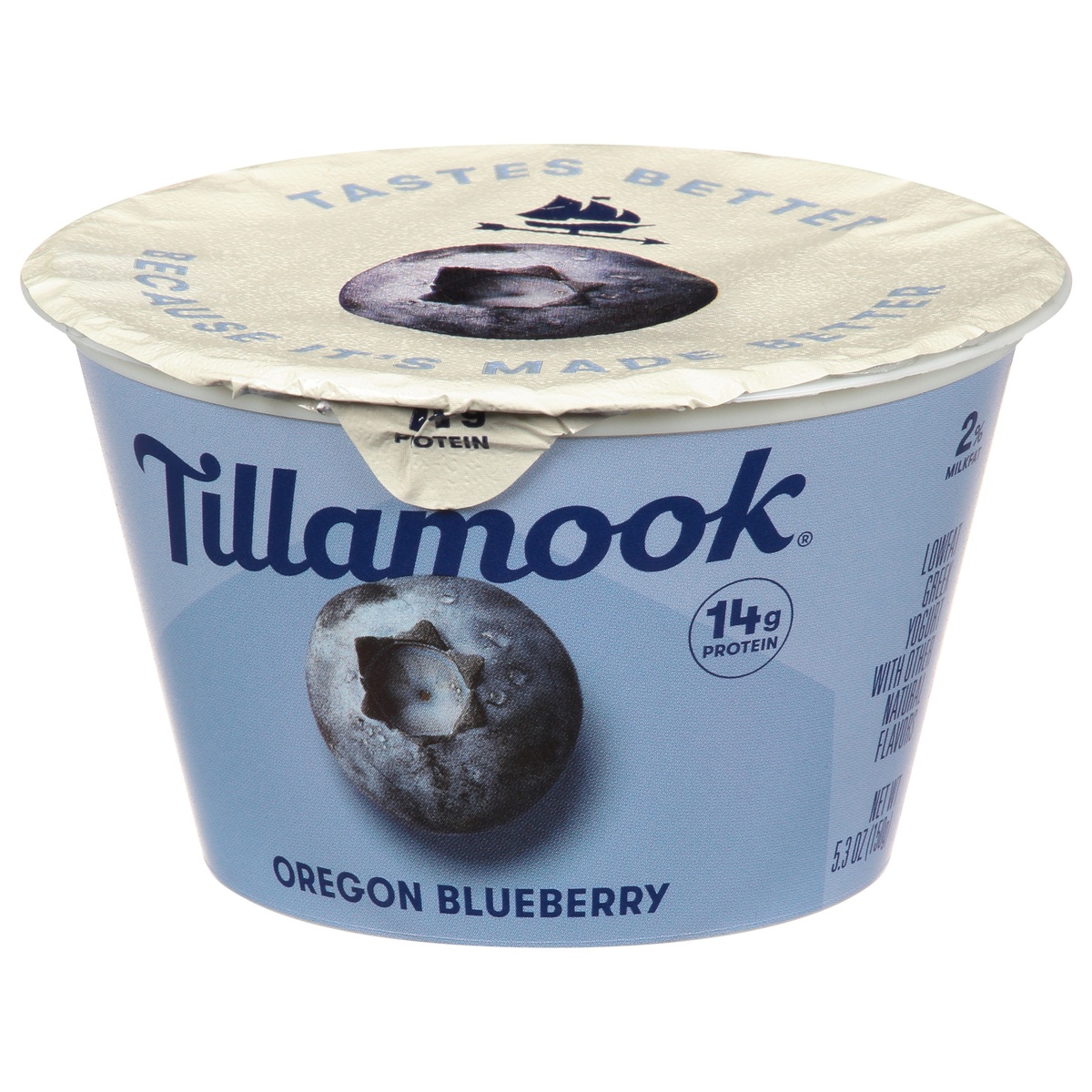 slide 3 of 9, Tillamook Farmstyle Greek Oregon Blueberry Yogurt, 