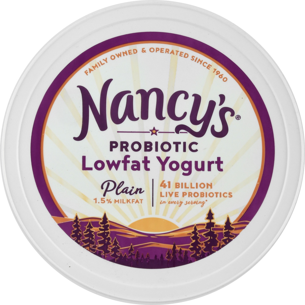 slide 9 of 9, Nancy's Probiotic Lowfat Plain Yogurt 64 oz, 64 oz