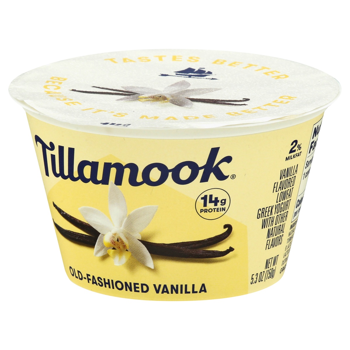 slide 4 of 9, Tillamook Farmstyle Greek Old Fashioned Vanilla Yogurt, 