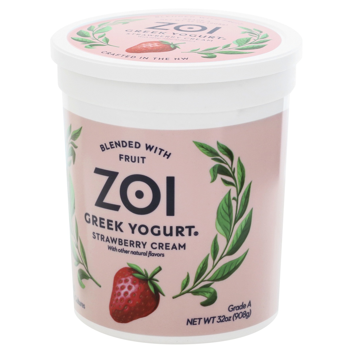slide 3 of 9, Zoi Greek Yogurt Strawberry Cream, 