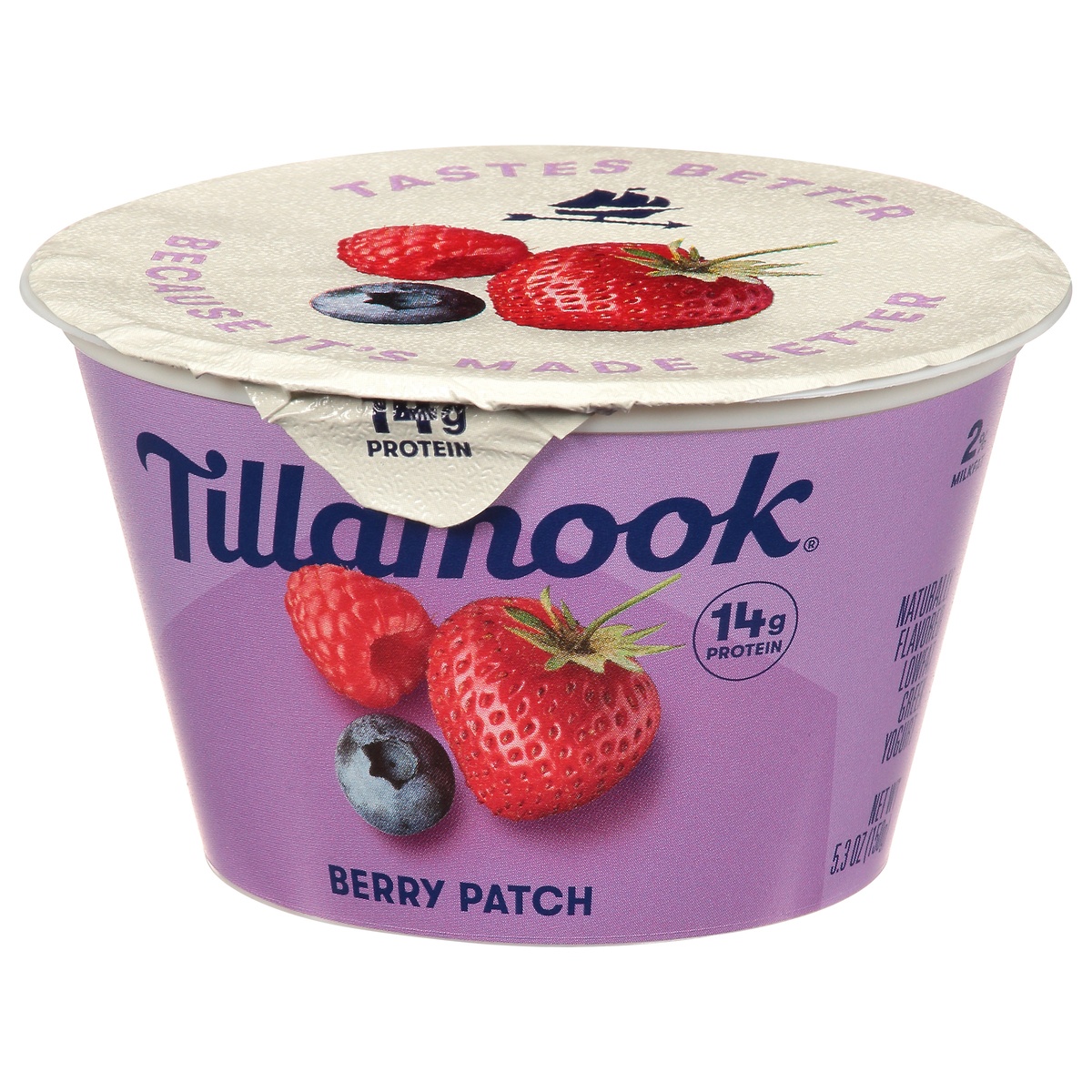 slide 3 of 9, Tillamook Lowfat Greek Berry Patch Yogurt 5.3 oz, 