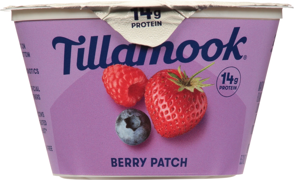 slide 6 of 9, Tillamook Lowfat Greek Berry Patch Yogurt 5.3 oz, 