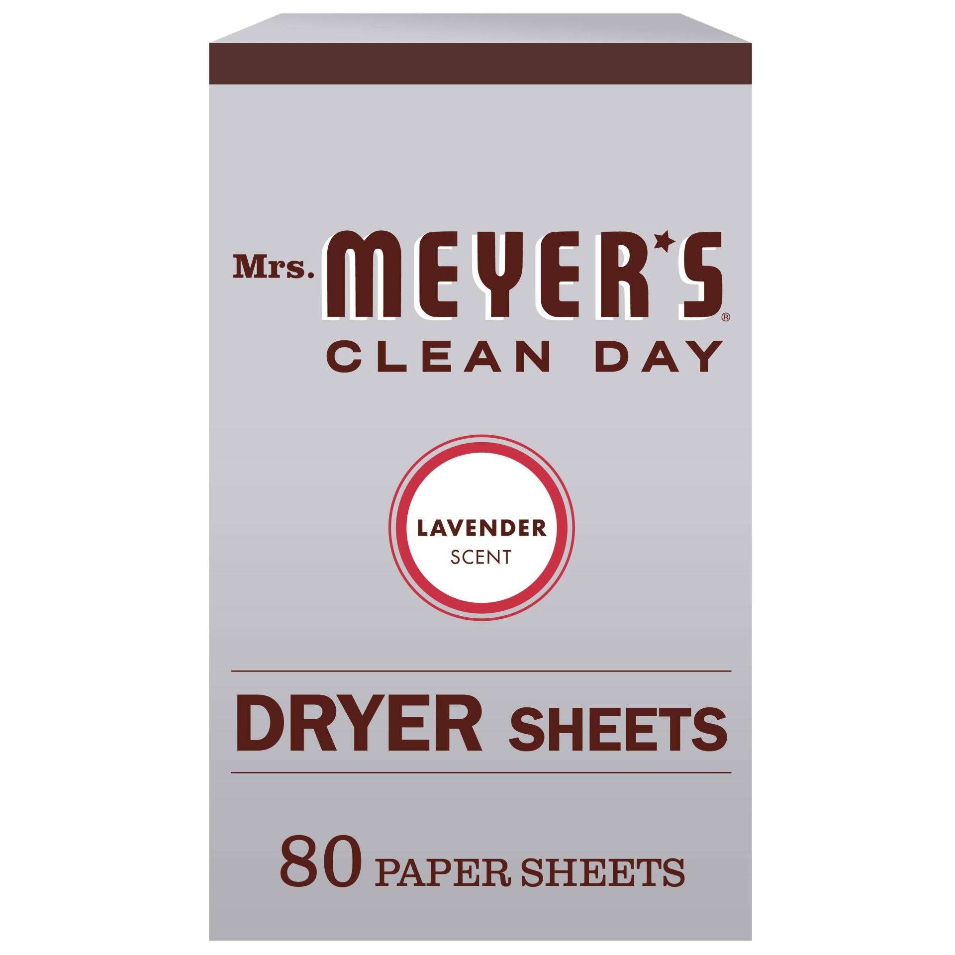 slide 1 of 1, Mrs. Meyer's Clean Day Lavender Scent Dryer Sheets - 80ct, 80 ct