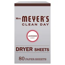 Mrs. Meyer's Clean Day Dryer Sheets, Lavender Scent, 80 Count