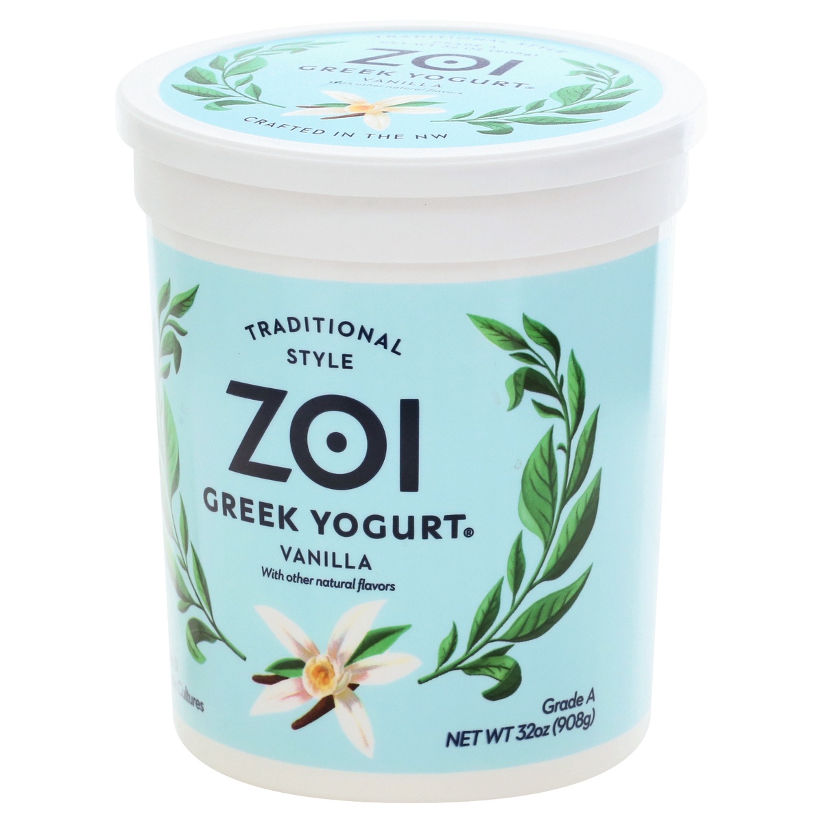 Zoi Greek Yogurt Traditional Style Vanilla 32 oz Shipt